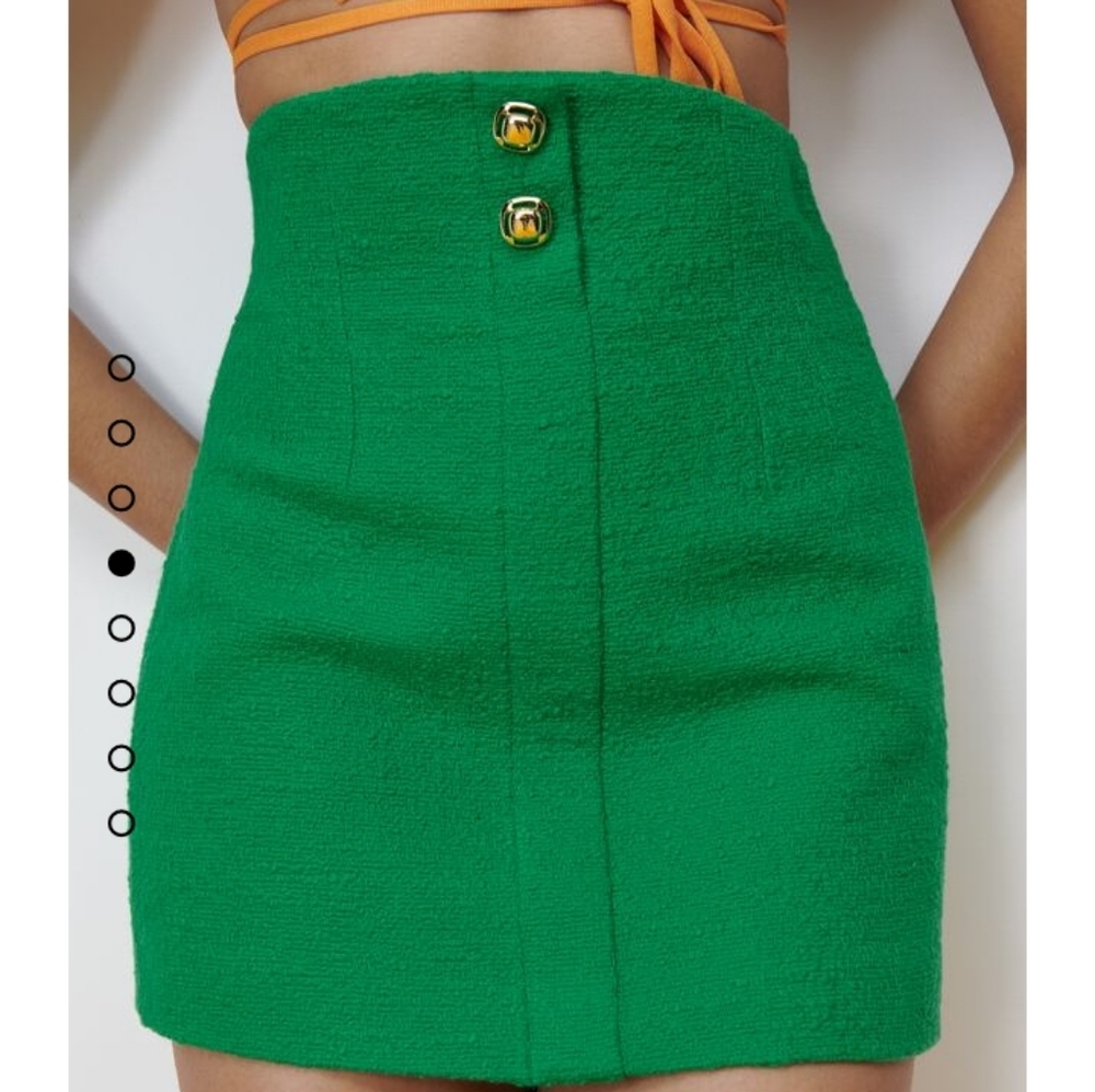 Zara textured mini skirt